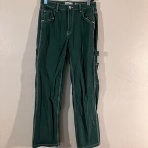 Bershka Forest Green Carpenter Workwear‎ Pants